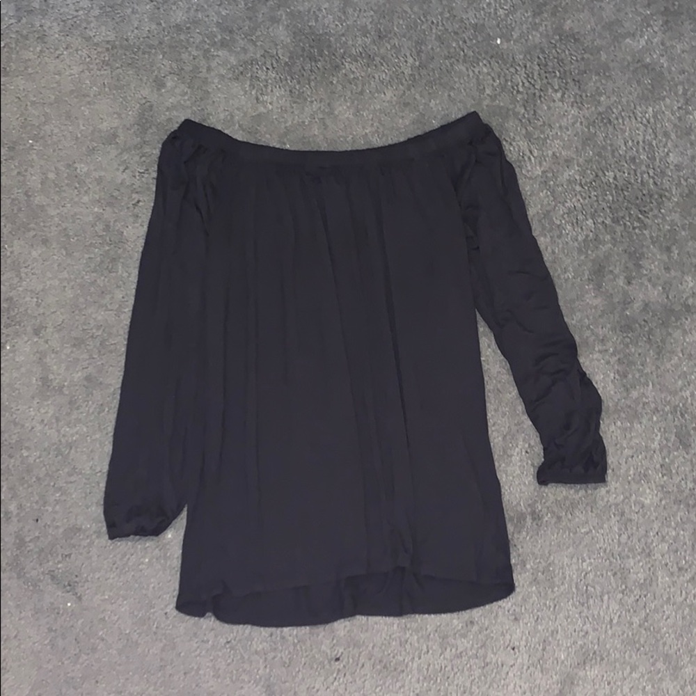 Black Hollister Off the Shoulder Top